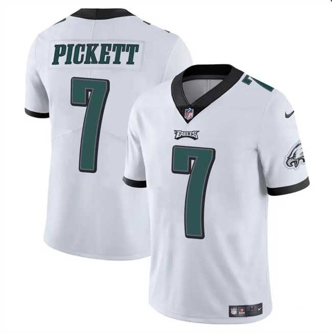 Men & Women & Youth Philadelphia Eagles #7 Kenny Pickett White Vapor Untouchable Limited Stitched Jersey